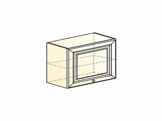 Фото Мишель Шкаф навесной L600 Н450 (1 дв. гл. гориз.) (эмаль). Модули для кухни Мишель.