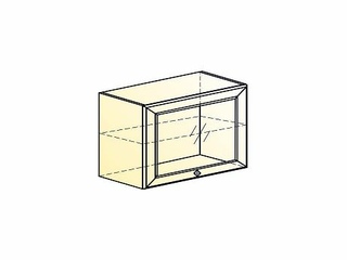 Фото Мишель Шкаф навесной L600 Н450 (1 дв. рам. гориз.) (эмаль). Модули для кухни Мишель.