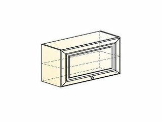 Фото Мишель Шкаф навесной L800 Н450 (1 дв. гл. гориз.) (эмаль). Модули для кухни Мишель.
