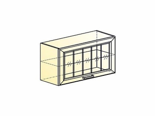 Фото Атланта Шкаф навесной L800 Н450 (1 дв. рам. гориз.) (эмаль). Модули для кухни Атланта.