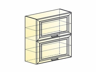 Фото Атланта Шкаф навесной L800 Н900 (2 дв. гл. гориз.) (эмаль). Модули для кухни Атланта.