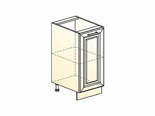 Фото Атланта Шкаф рабочий L450 (1 дв. гл.) (эмаль). Модули для кухни Атланта.