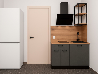 Фото Мини кухня Лофт 120 см. Кухонные гарнитуры Лофт.