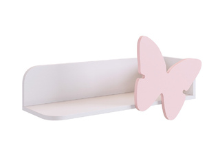 Фото Полка навесная Бабочка, (735х248х308). Модульная детская Зефир.