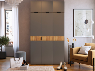 Фото Трёхдверный шкаф Бери с антресолью. Трёхстворчатые шкафы.