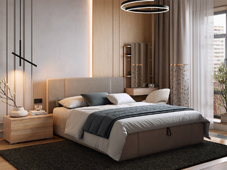 Фото Спальный гарнитур Хлоя. Спальные гарнитуры с мягкой кроватью.