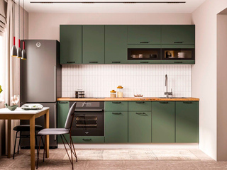 Фото Небольшая кухня Ройс 2400 мм. Кухонные гарнитуры Ройс.