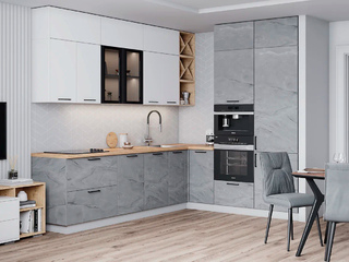 Фото Угловая кухня Фенис 262х220 см. Кухонные гарнитуры Фенис.