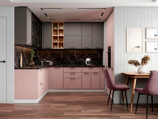 Фото П образная кухня Марта 192х245х140. Кухонные гарнитуры Марта.