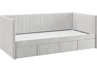 Фото Кровать с бортиками Твикс 90х200 см и двумя ящиками. Детские кровати с бортиком.