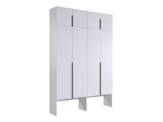 Фото Четырёхдверный шкаф Баско с антресолями. Пример комплектации Баско.