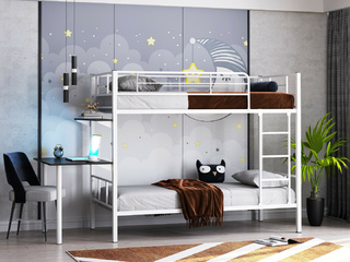 Фото Двухъярусная кровать Севилья-2.02 Комбо. Двухъярусные металлические кровати.