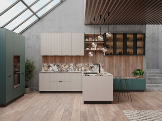 Фото Кухня с фасадом Albero арт. 250123019. Кухонные гарнитуры с фасадами Albero.