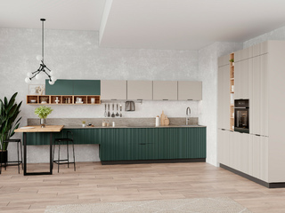 Фото Кухня с фасадами Norma арт. 250123003. Кухонные гарнитуры с фасадами Norma.