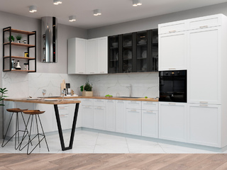 Фото Кухня с фасадами Квадро арт. 250123040. Кухонные гарнитуры Квадро.