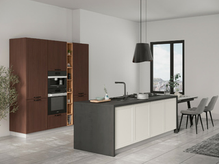 Фото Кухня с фасадами Квадро арт. 250123046. Кухонные гарнитуры Квадро.