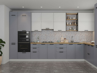 Фото Кухня с фасадами Квадро арт. 250123053. Кухонные гарнитуры Квадро.