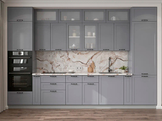 Фото Кухня с фасадами Квадро арт. 250123054. Кухонные гарнитуры Квадро.