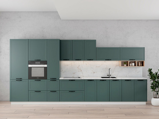 Фото Кухня с фасадами Квадро арт. 250123055. Кухонные гарнитуры Квадро.