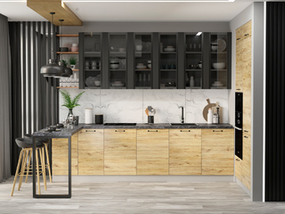 Фото Кухня с фасадами Лофт арт. 250123059. Кухонные гарнитуры Лофт.