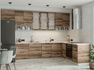 Фото Кухня с фасадами Лофт арт. 250123066. Кухонные гарнитуры Лофт.