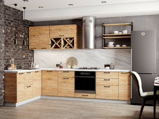 Фото Кухня с фасадами Лофт арт. 250123068. Кухонные гарнитуры Лофт.