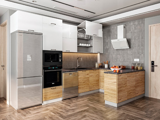 Фото Кухня с фасадами Лофт арт. 250123109. Кухонные гарнитуры Лофт.