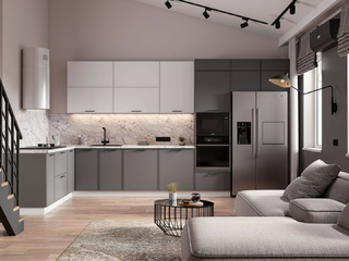 Фото Кухня с фасадами Марта арт. 250123075. Кухонные гарнитуры Марта.