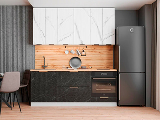 Фото Кухня с фасадами Монца арт. 250123094. Кухонные гарнитуры Монца.