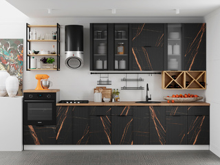 Фото Кухня с фасадами Монца арт. 250123098. Кухонные гарнитуры Монца.