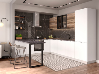 Фото Кухня с фасадами Ройс арт. 250123112. Кухонные гарнитуры Ройс.