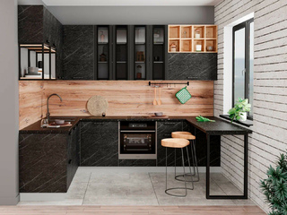 Фото Кухня с фасадами Ройс арт. 250123115. Кухонные гарнитуры Ройс.