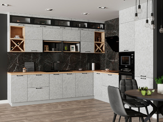 Фото Кухня с фасадами Ройс арт. 250123119. Кухонные гарнитуры Ройс.