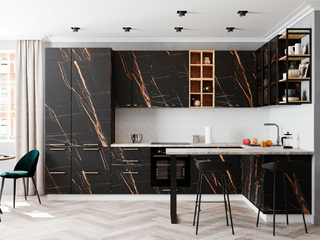 Фото Кухня с фасадами Ройс арт. 250123148. Кухонные гарнитуры Ройс.