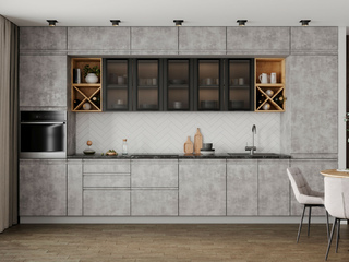 Фото Кухня с фасадами Скала арт. 250123160. Кухонные гарнитуры Скала.