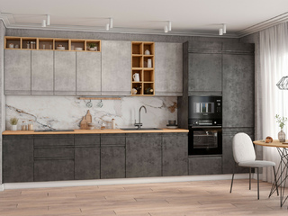 Фото Кухня с фасадами Скала арт. 250123162. Кухонные гарнитуры Скала.