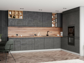 Фото Кухня с фасадами Скала арт. 250123163. Кухонные гарнитуры Скала.