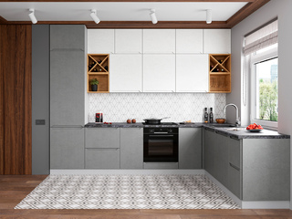 Фото Кухня с фасадами Тренто арт. 250123168. Кухонные гарнитуры Тренто.