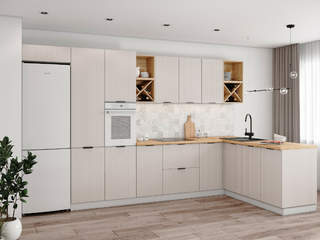 Фото Кухня с фасадами Фенис арт. 250123184. Кухонные гарнитуры Фенис.