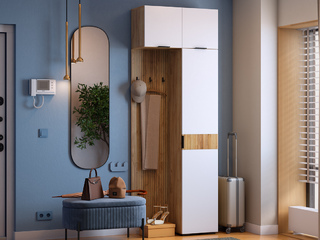 Фото Прихожая Бодрум 1. Примеры комплектаций модульной мебели в прихожую Бодрум.