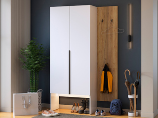 Фото Прихожая Бодрум Ф6. Примеры комплектаций модульной мебели в прихожую Бодрум.