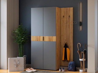 Фото Прихожая Бодрум Ф7. Примеры комплектаций модульной мебели в прихожую Бодрум.