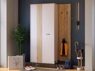 Фото Прихожая Бодрум Ф8. Примеры комплектаций модульной мебели в прихожую Бодрум.