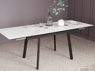 Фото Раздвижной обеденный стол Герцог с керамической столешницей. Столы керамические.