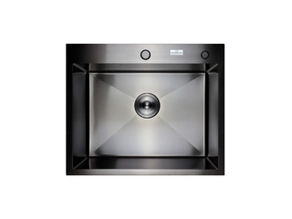 Фото Врезная мойка из нержавеющей стали KFK 6050, Графит. Премиальные, сталь 3 мм.