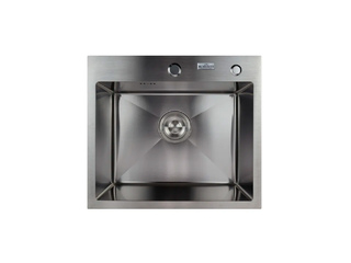 Фото Врезная мойка из нержавеющей стали KFK 5044, Сатин. Премиальные, сталь 3 мм.