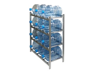 Фото Стеллаж Бомис-12 для бутилированной воды 19 литров. Стойки и стеллажи для бутилированной воды.