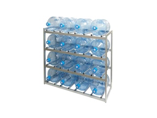 Фото Стеллаж Бомис-16Р для бутилированной воды 19 литров. Стойки и стеллажи для бутилированной воды.
