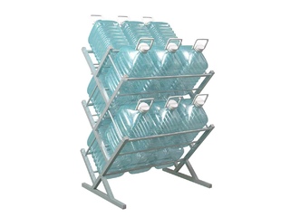 Фото Двустороний стеллаж Стилс-15 для 5л бутылей. Стойки и стеллажи для бутилированной воды.