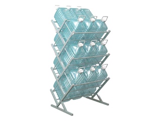 Фото Двустороний стеллаж Стилс-21 для 5л бутылей. Стойки и стеллажи для бутилированной воды.